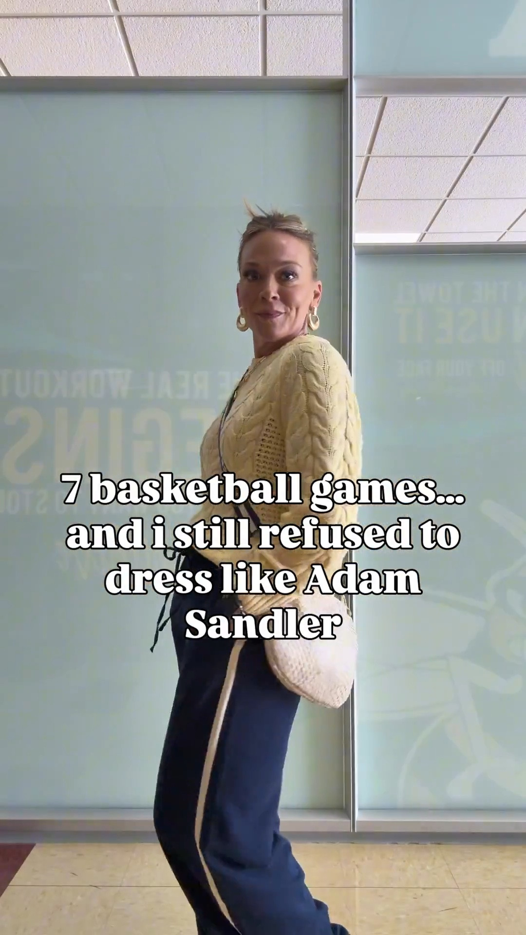 7 basketball games. same bleachers. same concession snacks.

but i’m not giving Adam Sandler today, comfy is non-negotiable…
but looking like i gave up? not happening✌️

this is your reminder you don’t need new clothes, you just need to style what you already have a little better🫶

💖save this for your next tournament weekend
and send it to your sports mom friend who gets it😎
.
.
.

sports mom outfits, what to wear to basketball games, comfy mom outfits, casual mom style, millennial mom style, athleisure outfits, how to style sweatpants, everyday outfit ideas for moms, comfortable but cute outfits, weekend mom outfits, sports tournament outfits, real life mom style, effortless outfits for moms



#LTKPetite #LTKootd #LTKOver40