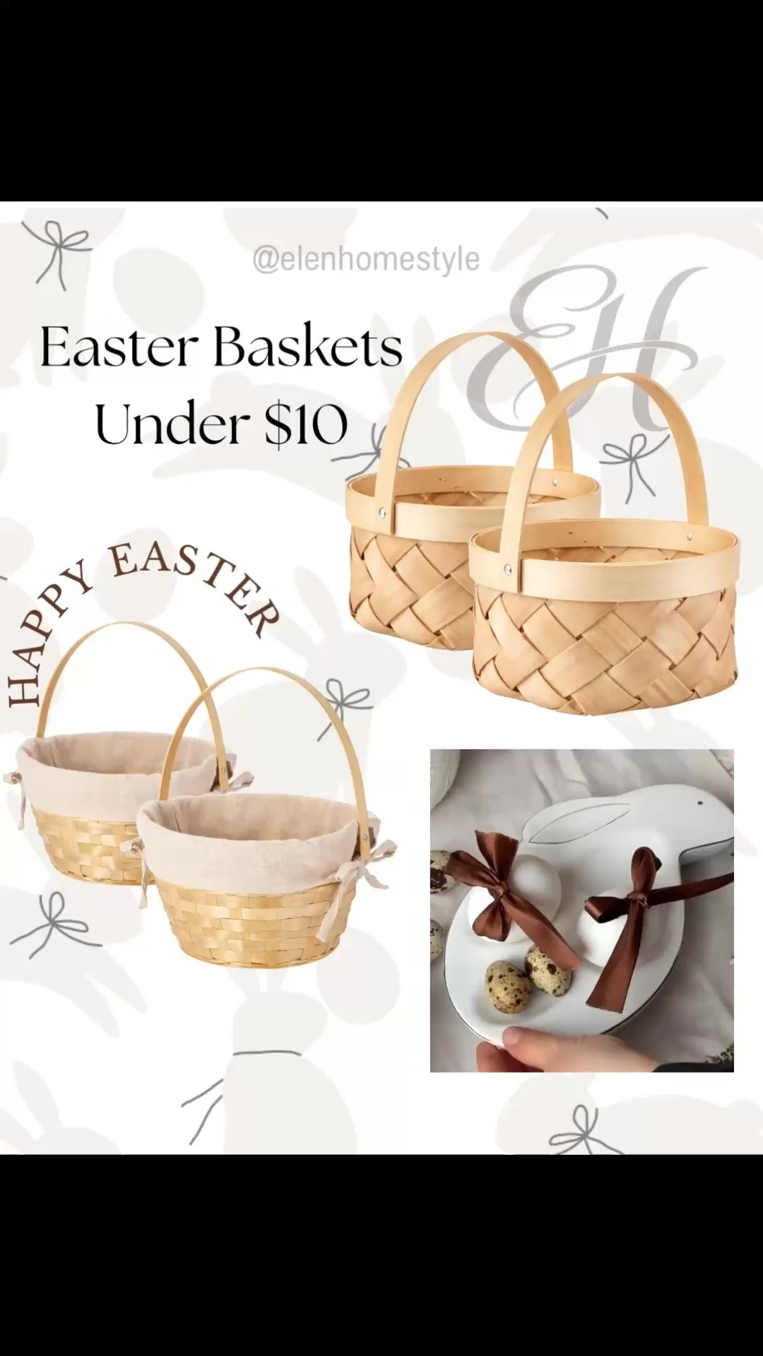 Adorable mini Easter baskets for egg hunts and spring gifts 🐣🌿 Such a cute and simple Easter find!

#easterbasket #easterfinds #springdecor #easterideas #ltkhome #ltkfinds #easterdecor

#LTKHome #LTKSpringSale #LTKSeasonal