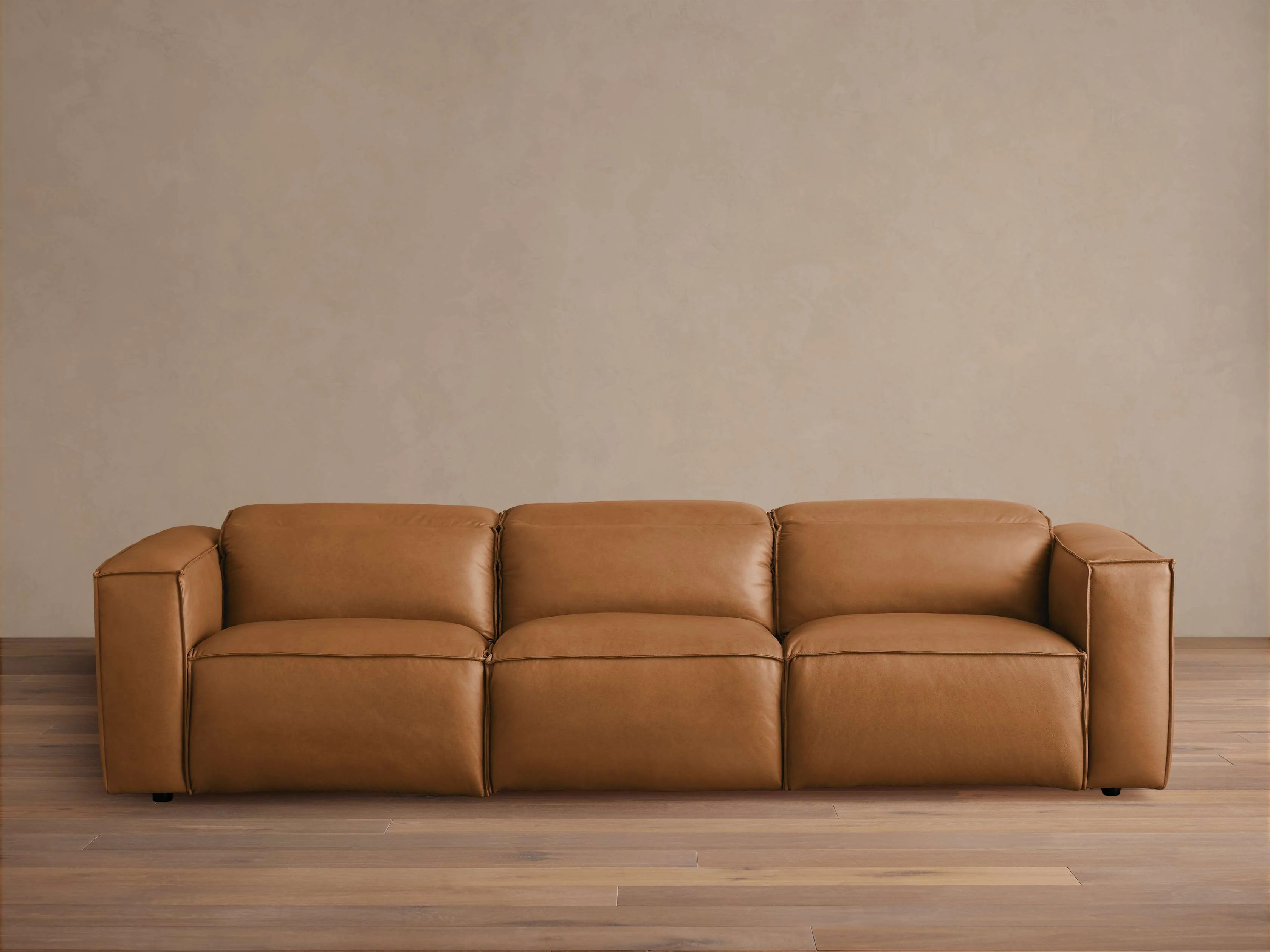 Coburn Leather Three-Piece Motion Sofa | Arhaus