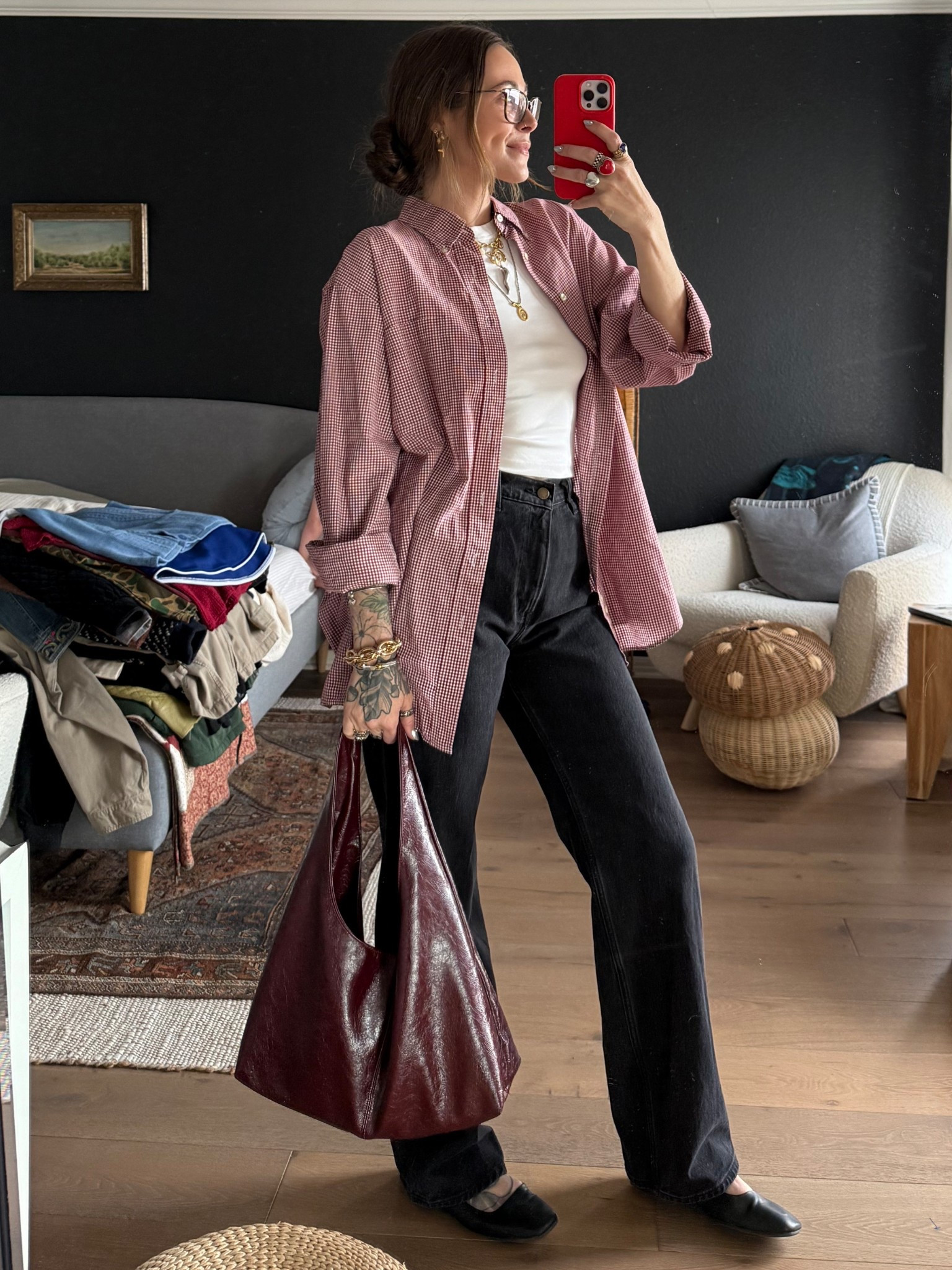 Wearing a size 28 in Jean and a small in tee

#LTKootd #LTKTall #LTKmomlife