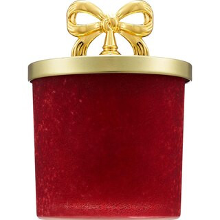 A&A Red Frosted Candle with Bow Lid, Rose Quartz Scent, 13 oz | CVS Health