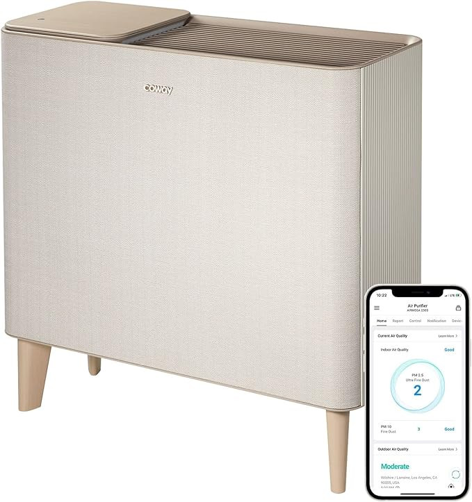 COWAY Air Purifiers for Home Up to 1,298ft², Washable Pre-Filter and Particulate Filter for Smok... | Amazon (US)