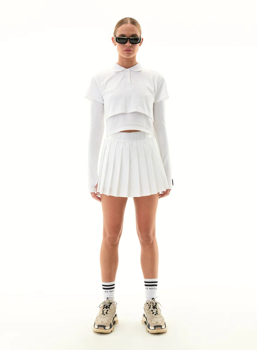 Volley Skirt | Optic White | P.E Nation | P.E Nation US