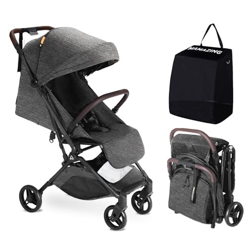 MAMAZING Lightweight Baby Travel Stroller–Mom’s Choice Gold Award Winner, Compact & Airplane-Friendly, One-Handed Folding Design, 11.6 lbs, Perfect for Toddlers, Black | Amazon (US)