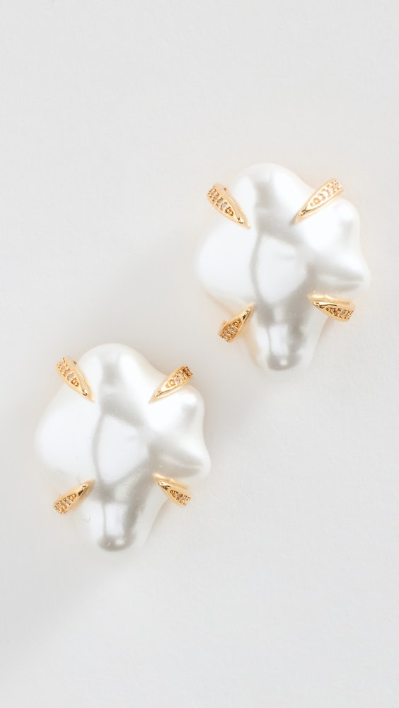 Kenneth Jay Lane Pearl Post Earrings | Shopbop | Shopbop