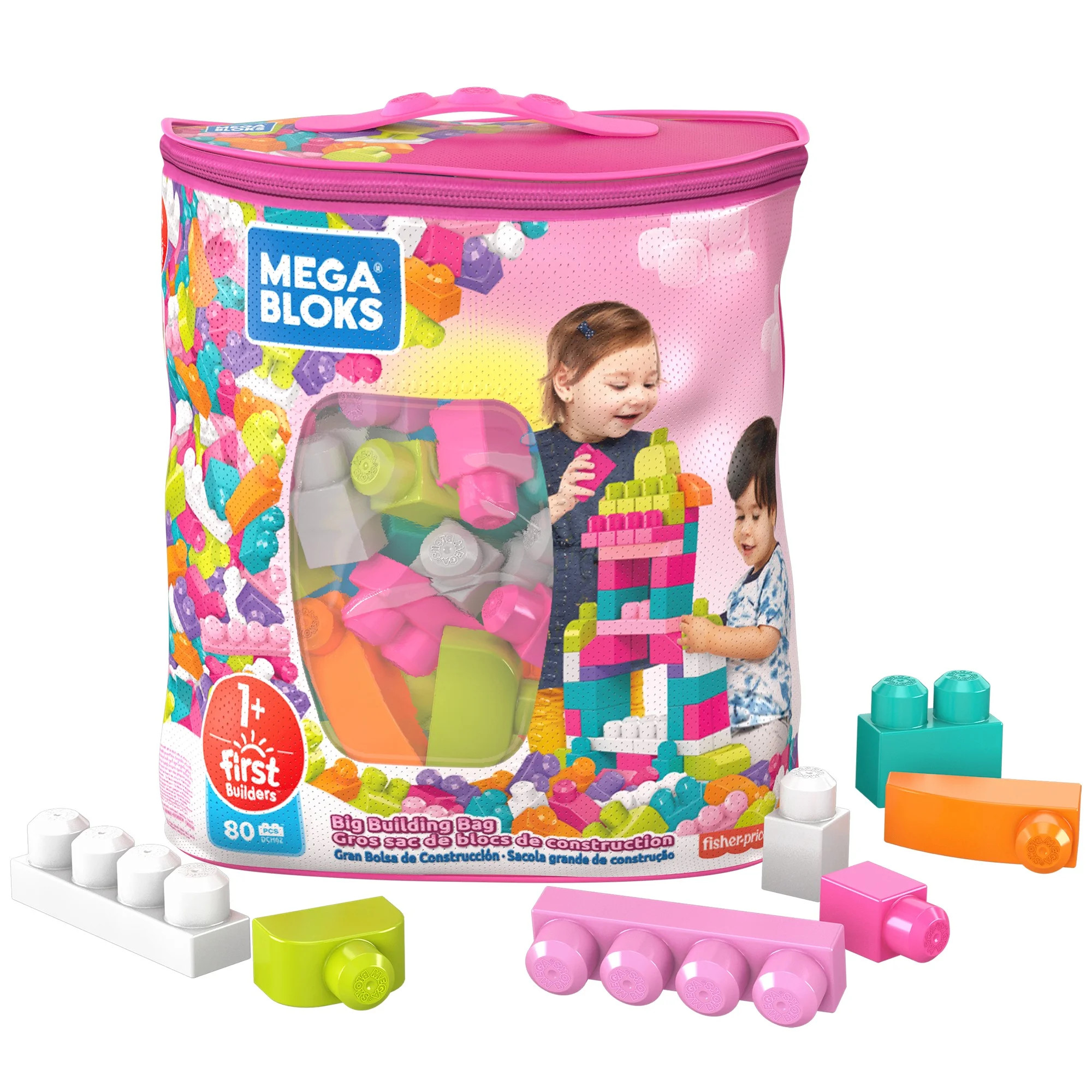 Mega Bloks First Builders Big Building Bag with Big Building Blocks, Building Toys for Toddlers (... | Walmart (US)