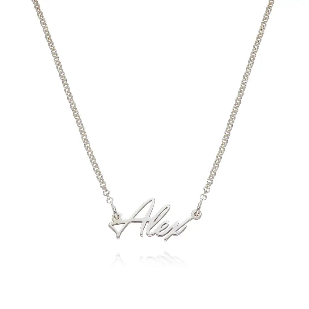 Tiny Silver Name Necklace | MYKA