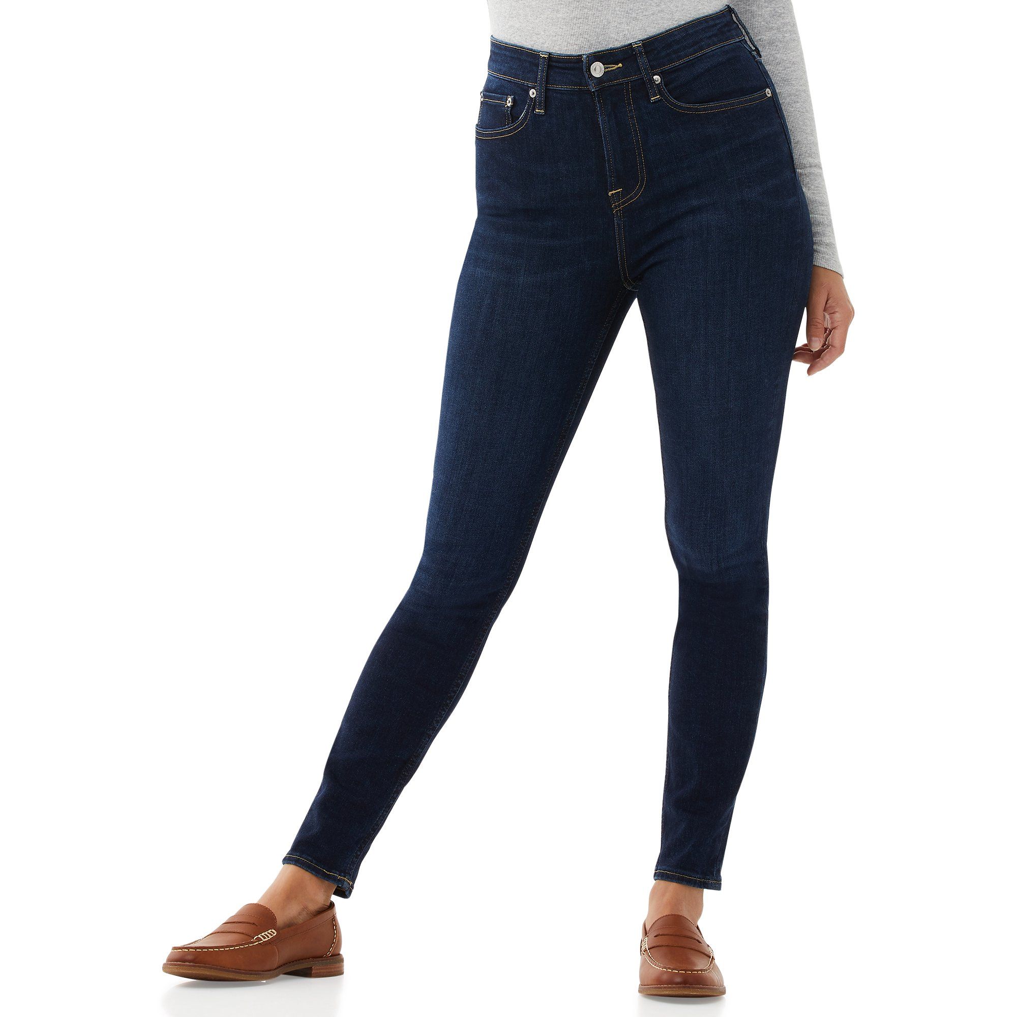 Free Assembly Women's Essential High Rise Skinny Jeans | Walmart (US)