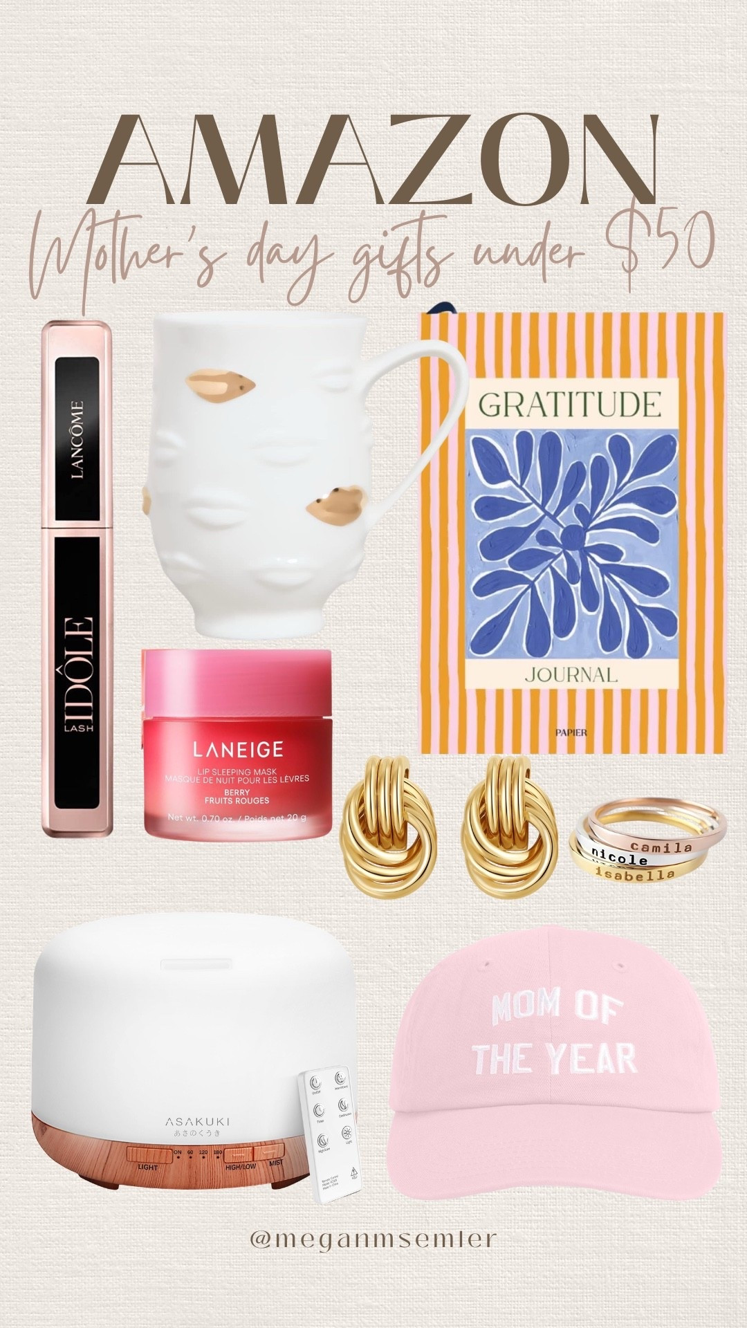 Amazon Mother’s Day gifts under $50

#LTKSeasonal #LTKMothersDay #LTKBeauty