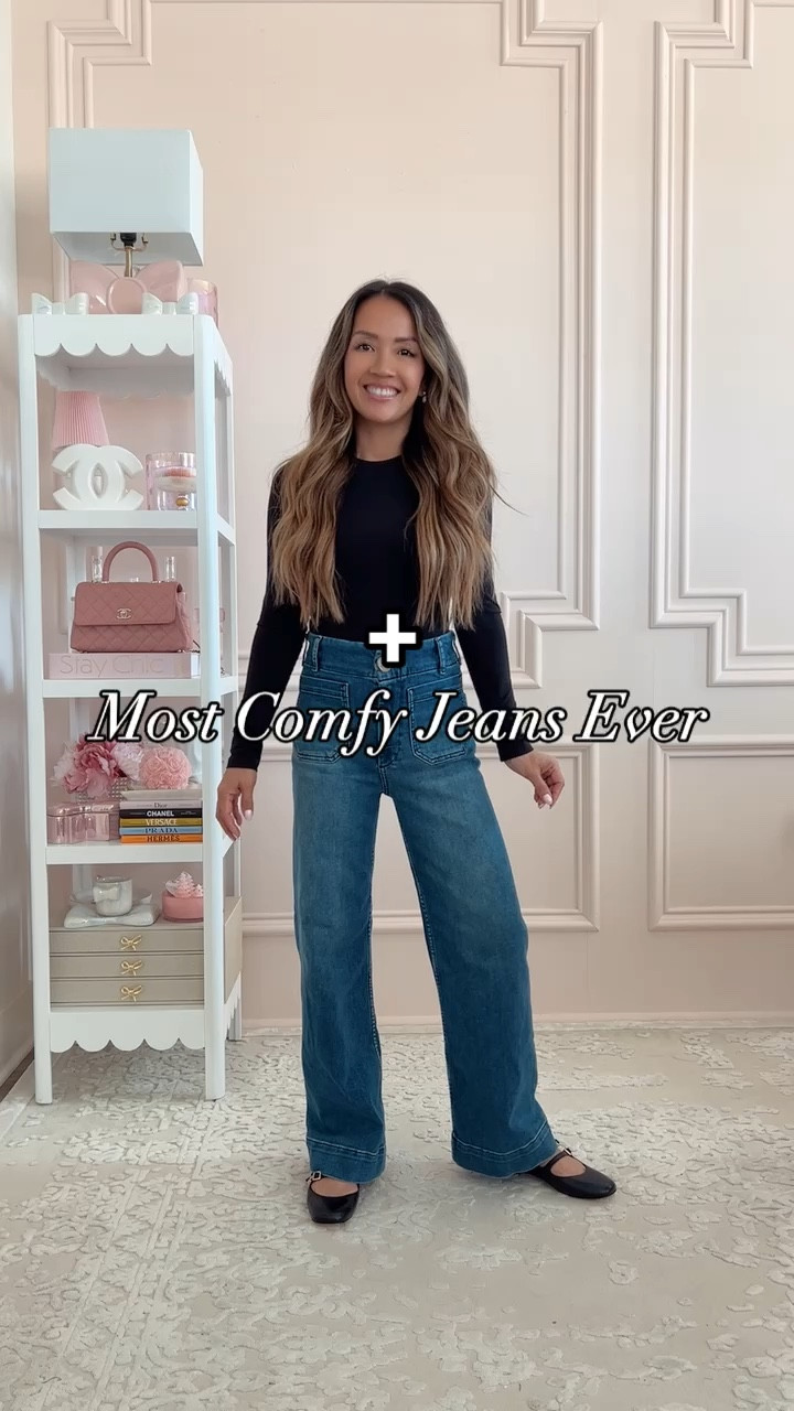 The softest and most comfortable jeans ever! Available in regular and petite lengths.

Wearing 23 regular and 24 petite. Keeping the 23 regular! 

#LTKVideo #LTKStyleTip #LTKFindsUnder100