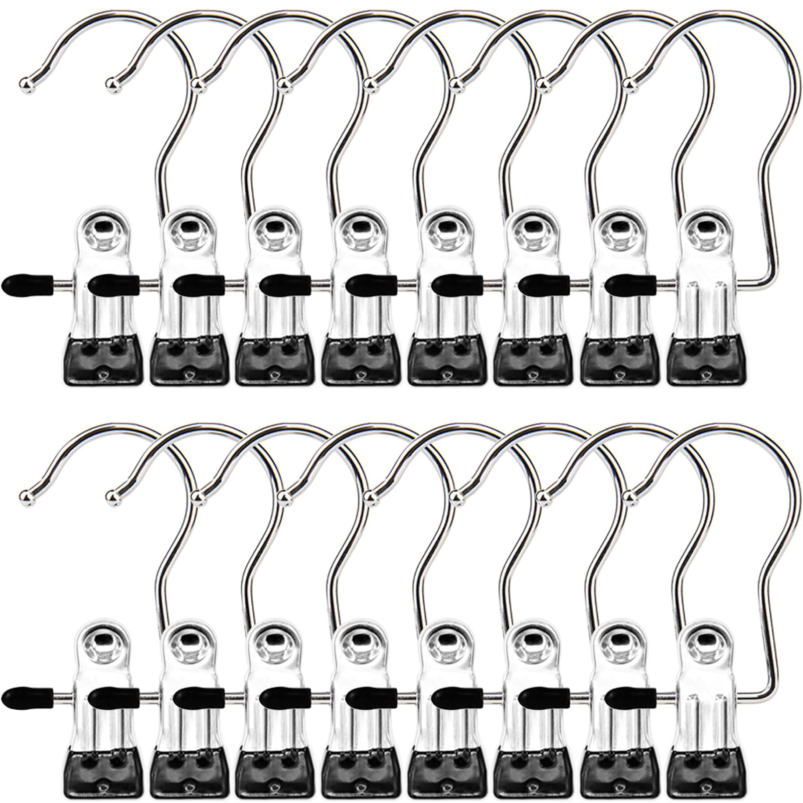Boot Hangers Clips, 16 Pack Laundry Hooks Hanging Clips Clothes Pins Closet Hanger Organizer Clam... | Amazon (US)