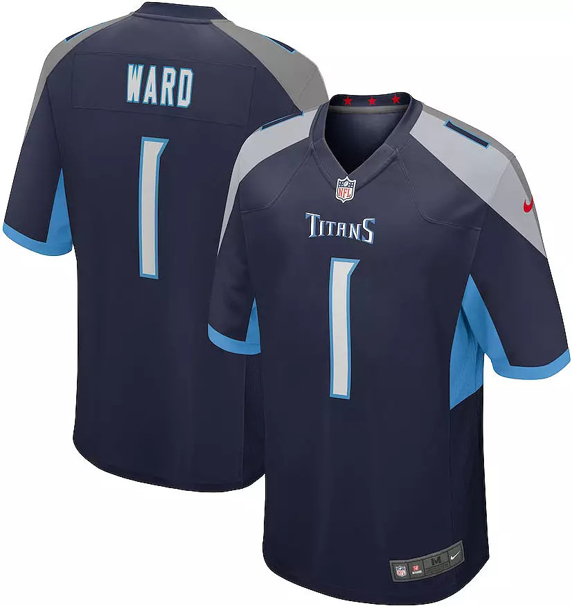Nike Men's Tennessee Titans Cam Ward #1 Navy Game Jersey | DICK'S Sporting Goods