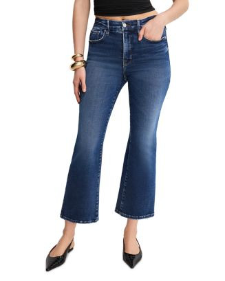 Good American Soft Tech Good Legs Cropped Mini Bootcut Jeans in Indigo 1074  | Bloomingdale's Wom... | Bloomingdale's (US)