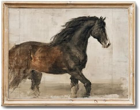 RETRART Vintage Horse Wall Art Print, Horse Pictures Wall Decor Rustic Equestrian Painting, Hor s... | Amazon (US)