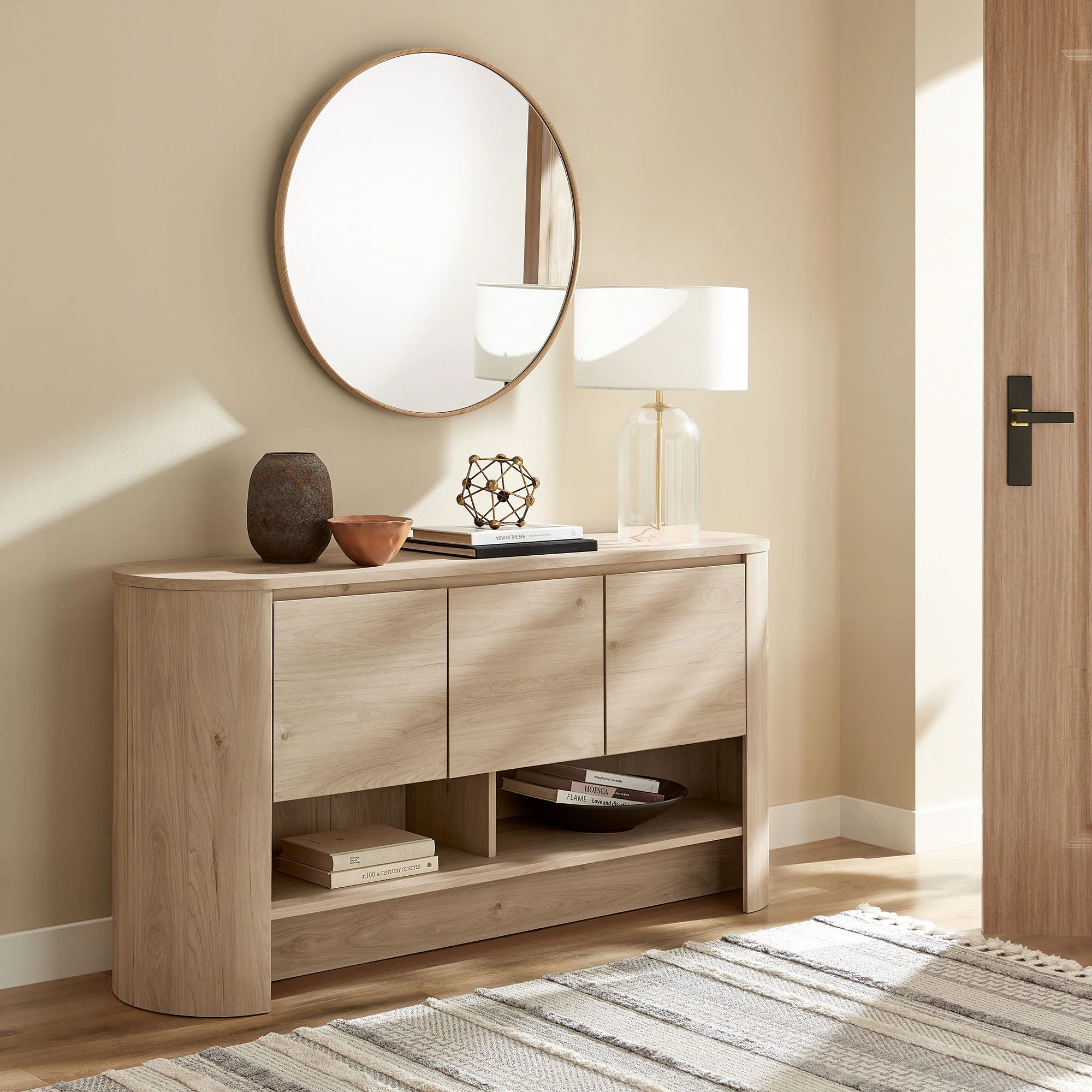 Duval 62 Inch Oval Sideboard | Wayfair North America