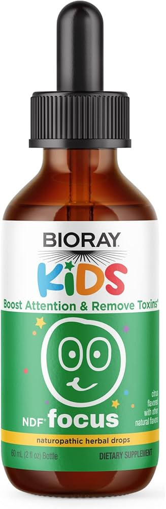 BIORAY Kids NDF Focus, Citrus - 2 fl oz - Supports Cognitive Function, Enhances Clarity & Promote... | Amazon (US)