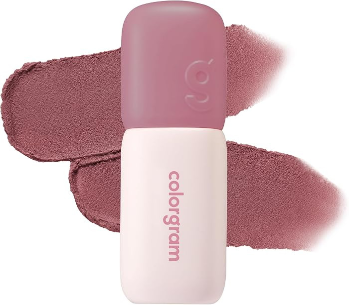 COLORGRAM NUDE BLUR TINT 07 GEEK ROSE | K-Beauty Makeup, Soft-Focus Matte Lip Stain, 2-in-1 Lip &... | Amazon (US)