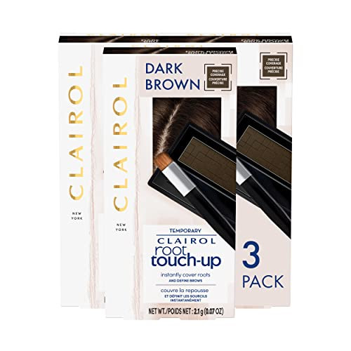 Clairol Root Touch-Up Temporary Concealing Powder, Dark Brown Hair Color, Pack of 3 | Amazon (US)