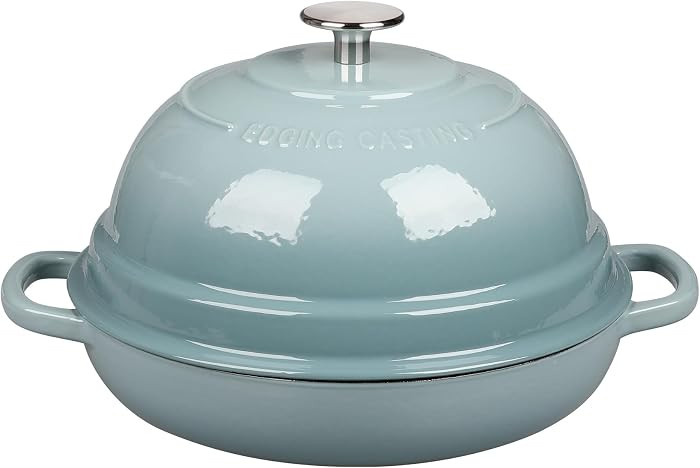 EDGING CASTING Enameled Cast Iron Dutch Oven Pot with Lid, Round Bread Oven for Homemade Sourdoug... | Amazon (US)