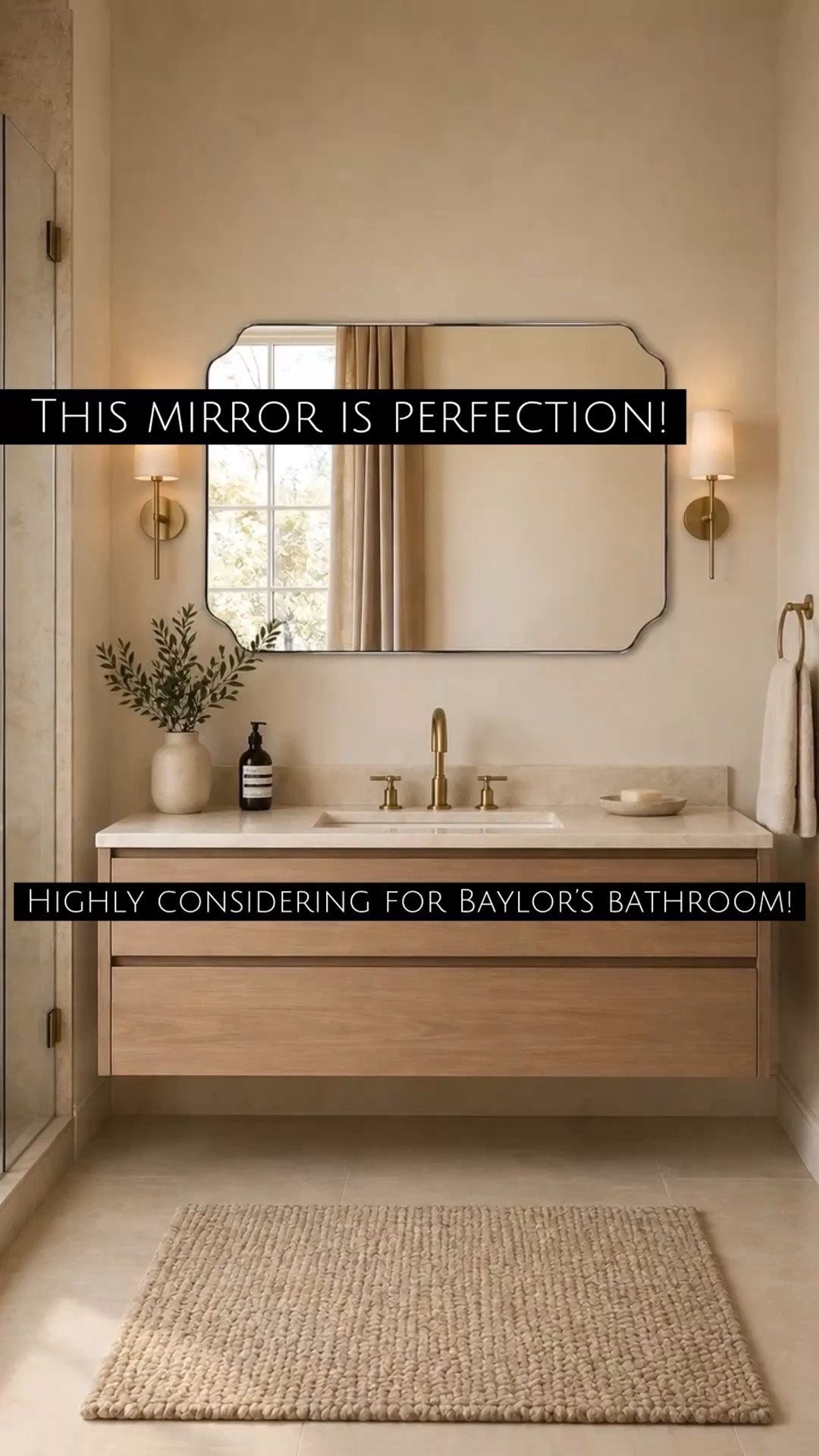 I love the look of this mirror. The scalloped corners make it so much more elegant! 

#LTKSaleAlert #LTKHome