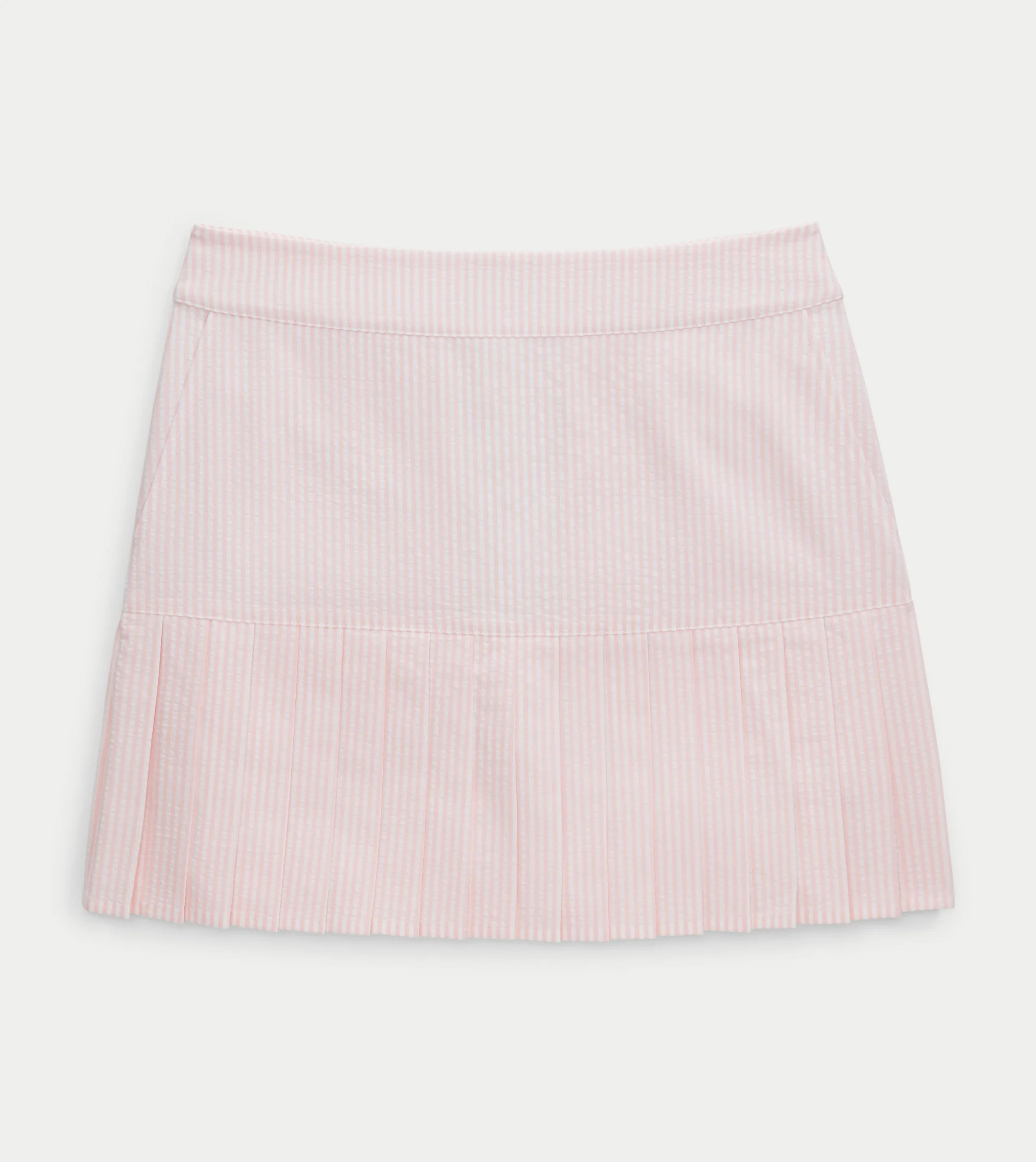 Renwick Pleated Seersucker Skort | Renwick Golf