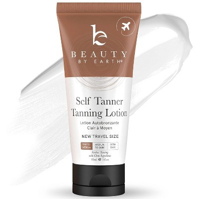 Beauty by Earth Self Tanner Body Lotion Travel Size - Fair to Medium - 3oz | Target