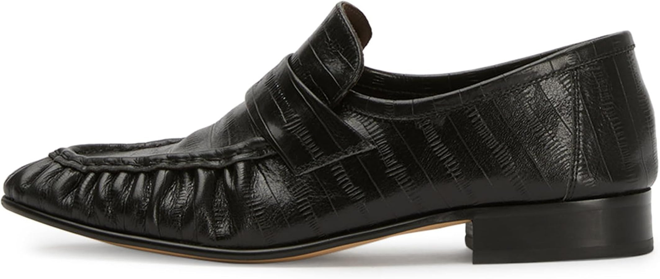 Loafers for Women Flat Shoes Chunky Heel Penny Loafers Round Toe Slip on Comfortable Dressy Shoes... | Amazon (US)