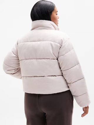 Halo Flannel Puffer Jacket | Athleta