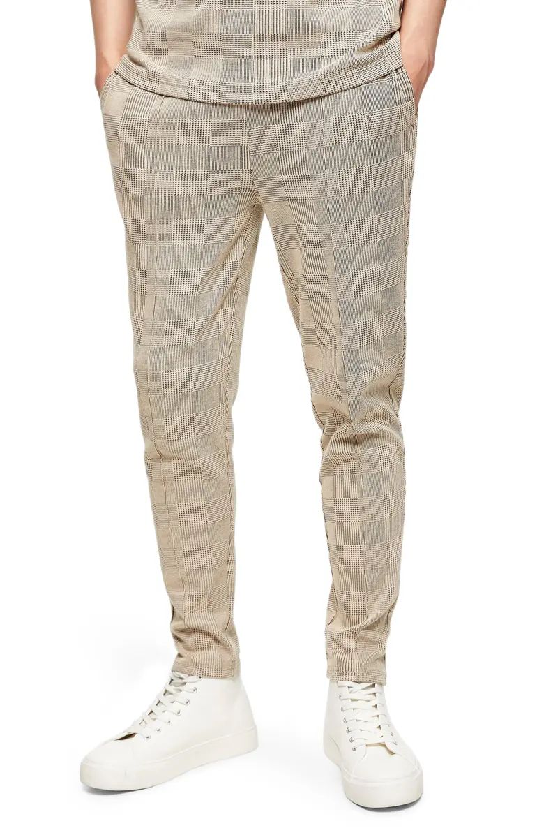 Topman Plaid Classic Fit Joggers | Nordstrom | Nordstrom