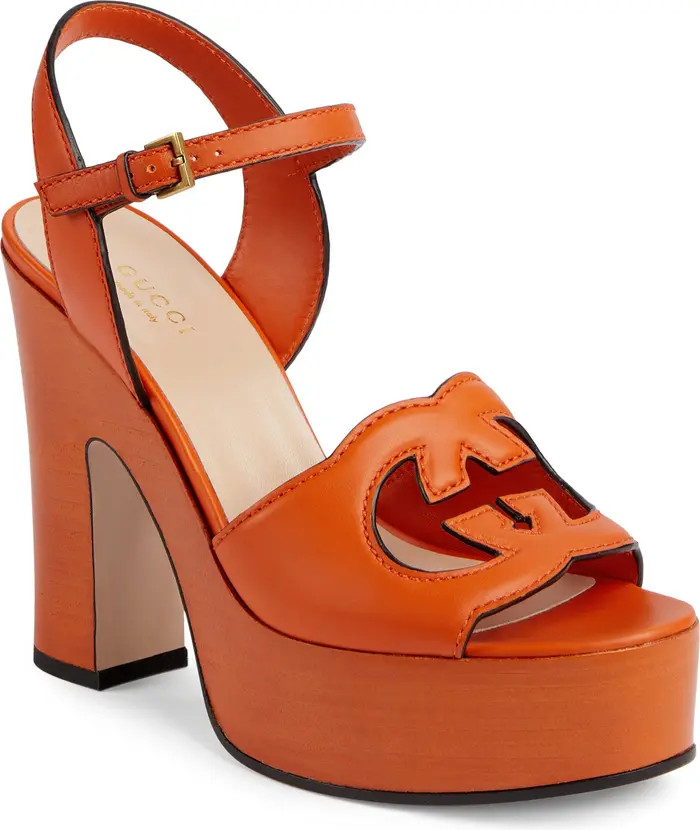 Interlocking G Cutout Platform Sandal (Women) | Nordstrom