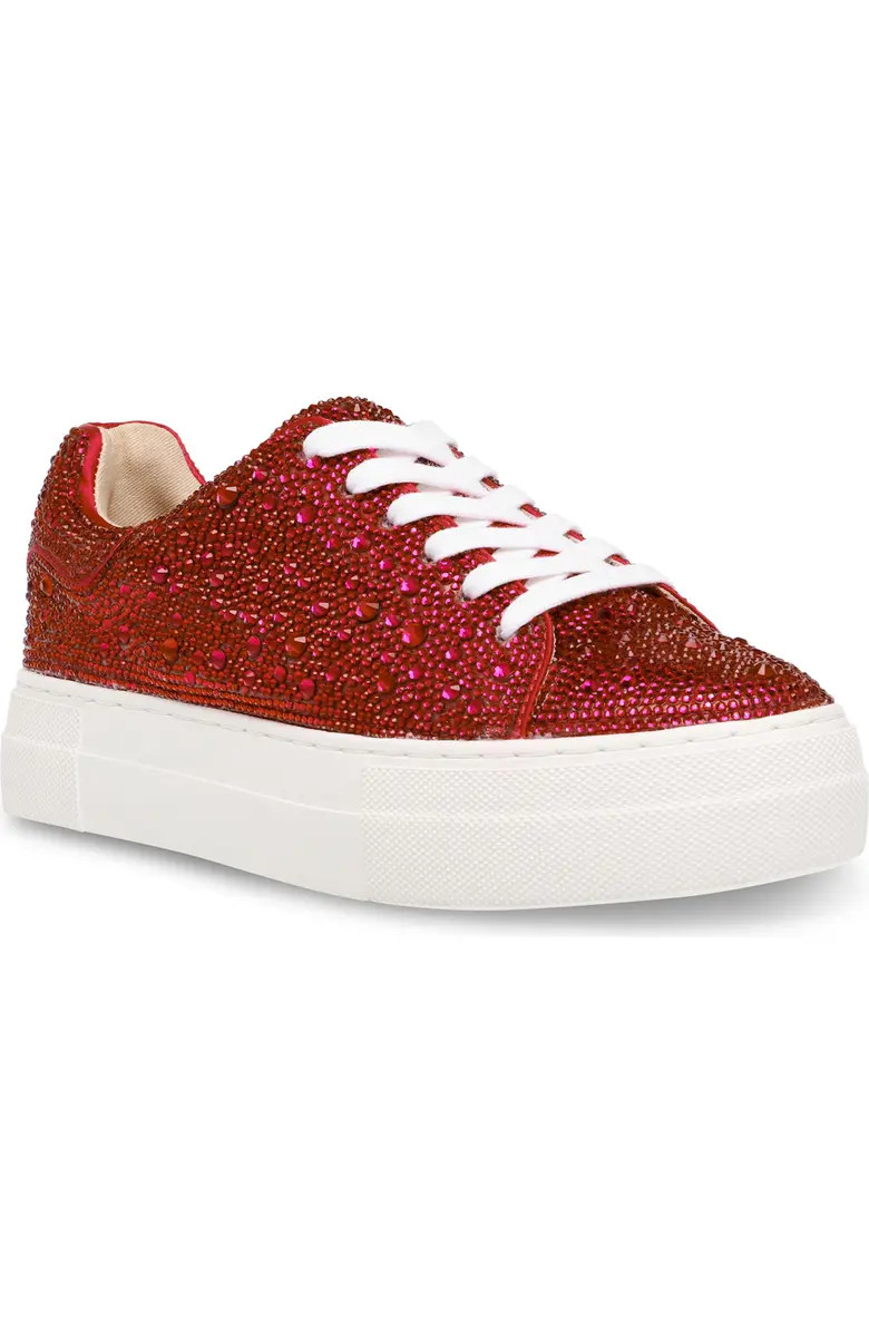 Sidny Crystal Pavé Platform Sneaker (Women) | Nordstrom