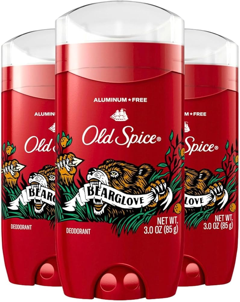 Old Spice Aluminum Free Deodorant for Men, Bearglove, 24/7 Odor Protection, 3.0 oz (Pack of 3) | Amazon (US)