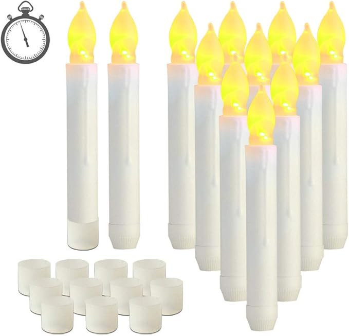 Taper Candles, Floating Candles, Auto On/off  | Amazon (US)