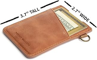 Amazon.com: Slim Minimalist Elastic & Leather Vertical Wallet with RFID for Men & Women | Small C... | Amazon (US)