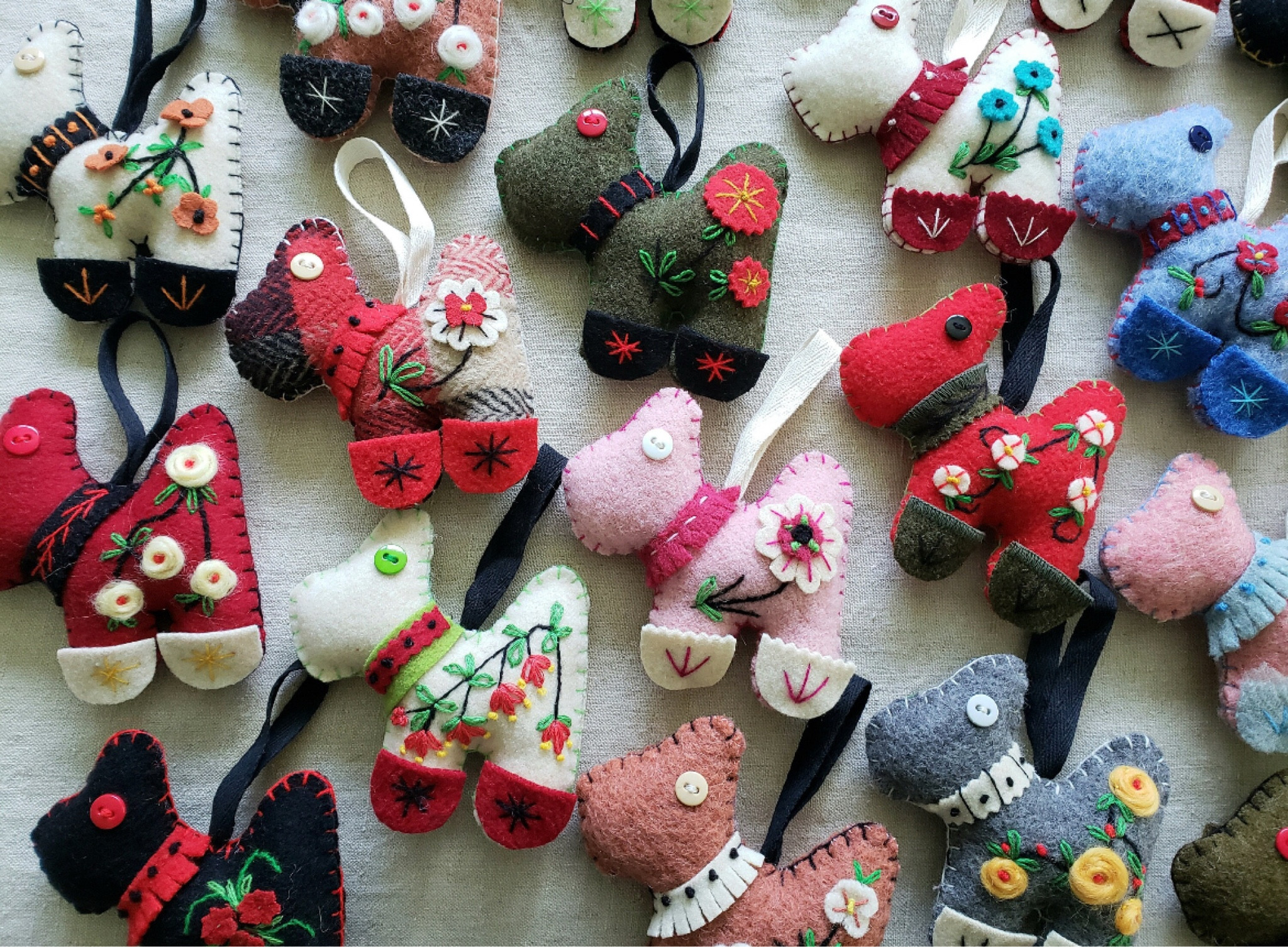 Could you just imagine a tiny table top tree with these little Westie / Scottie handmade wool ornaments? All the charm. Also could see tying one onto a gift box!

#LTKGiftGuide #LTKCyberWeek #LTKHoliday