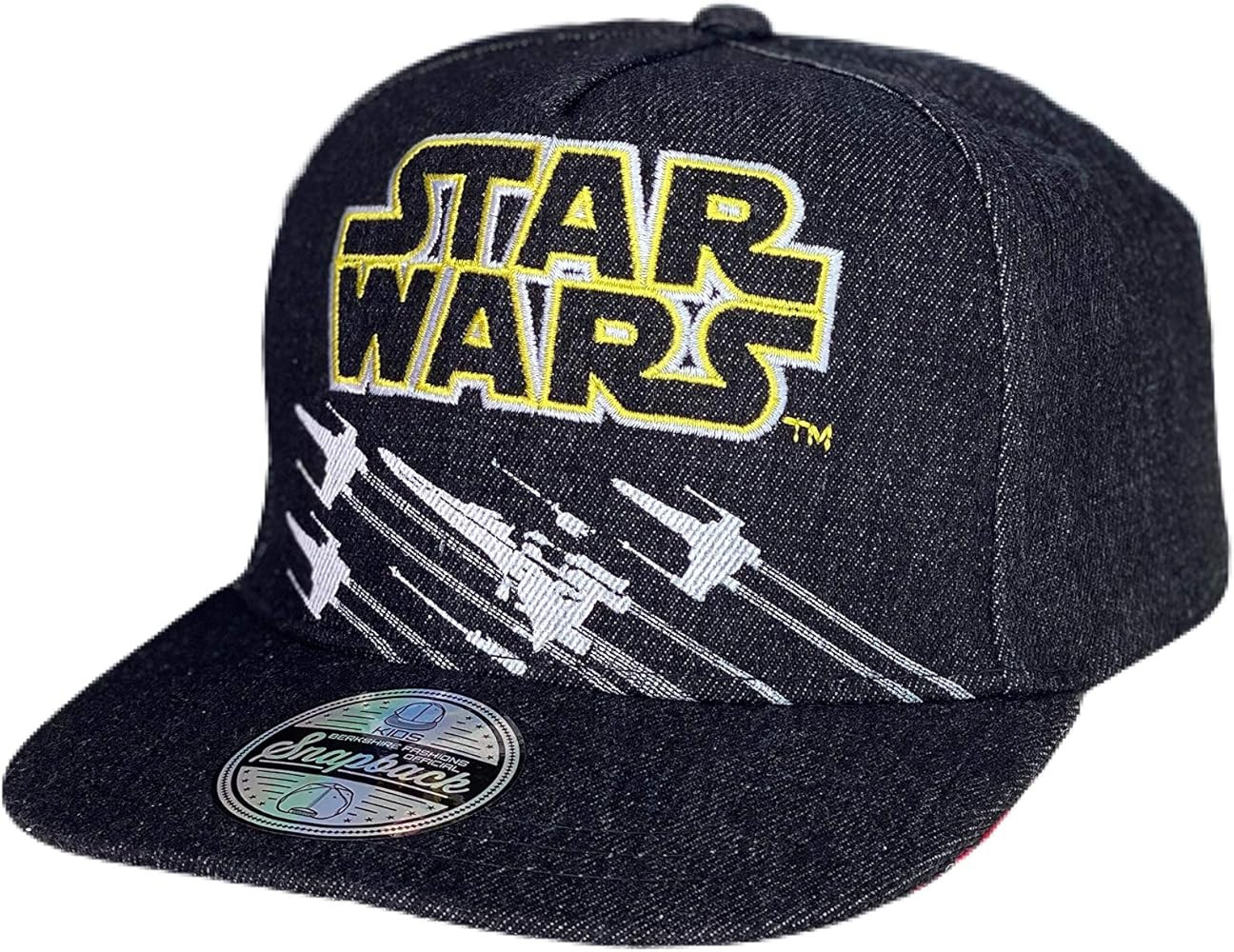 Star Wars Classic Embroidered Logo Flatbrim Baseball Cap Hat, Boys Youth | Amazon (US)