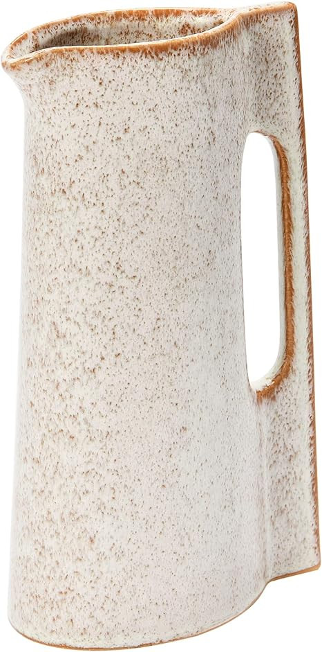 Stoneware Pitcher w Reactive Glaze, Sienna Color | Amazon (US)