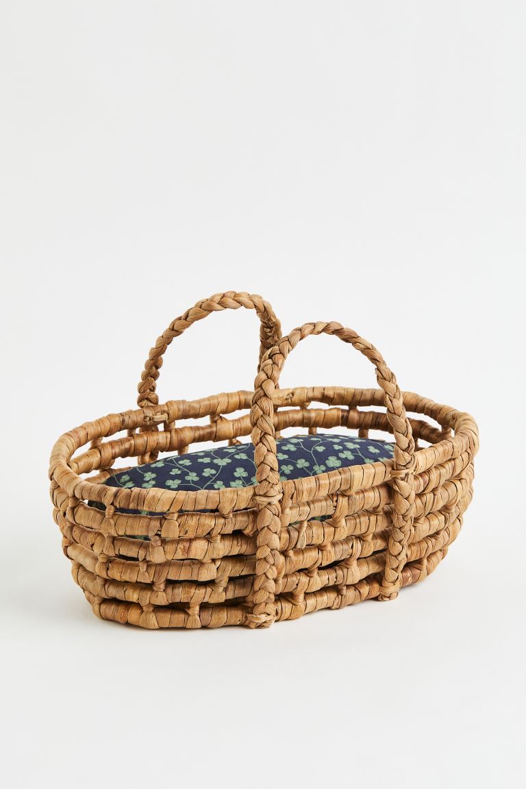 Braided Toy Basket - Dark beige/clover - Home All | H&M US | H&M (US)