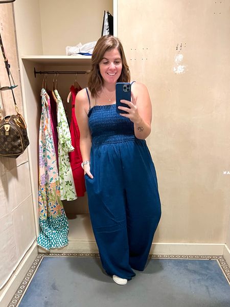 Everyone needs a good throw on and go jumpsuit, right?! This Anthropologie jumpsuit is super cute, so comfortable and is perfect to dress up or down! It does run TTS (I’m in a large, but would order a medium) and it does come in a few other color options! 

#LTKsalealert #LTKxAnthro #LTKstyletip