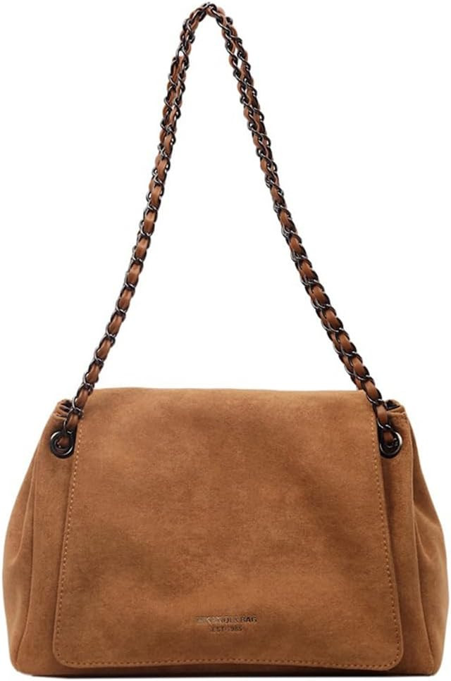 Suede Top Handle Bags for Women Fashion Slouchy Shoulder Bag Fall Winter Leather Hobo Handbags Totes 2026 | Amazon (US)