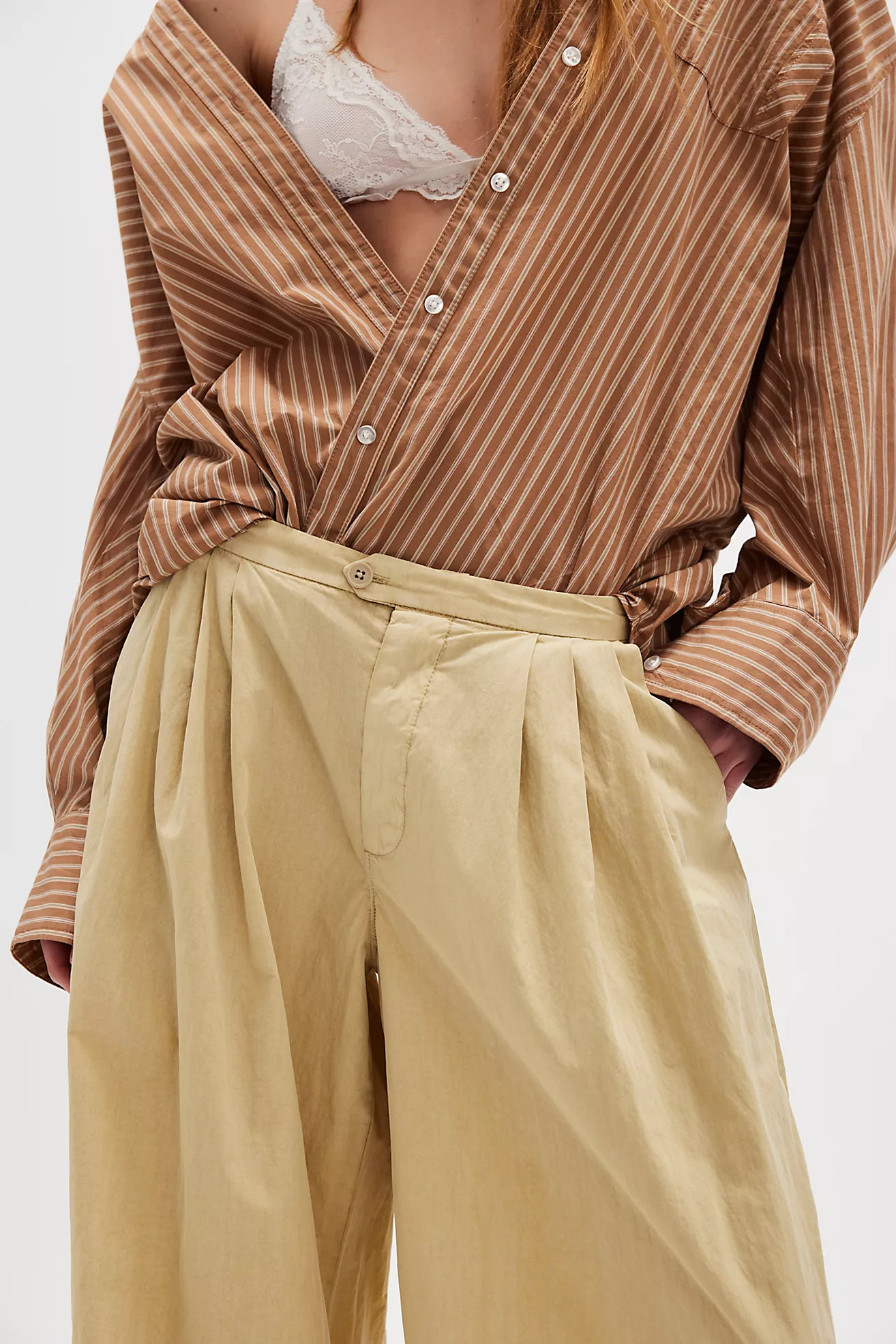 Sabine Striped Articulated Shirt | Free People (Global - UK&FR Excluded)