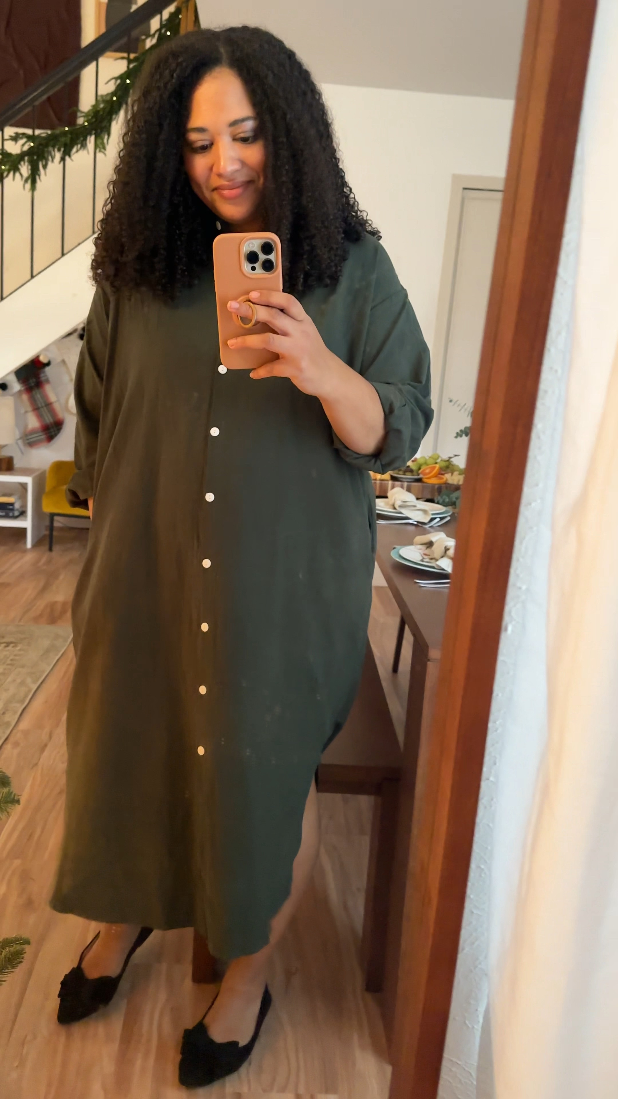 Love this affordable Amazon look!! Great color options on the dress and shoes too ✨ 

#LTKMidsize #LTKHoliday #LTKFindsUnder50