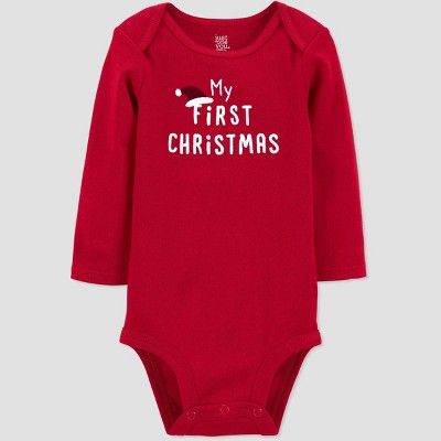 Baby 'My First Christmas' Bodysuit - Just One You® made by carter's Red | Target