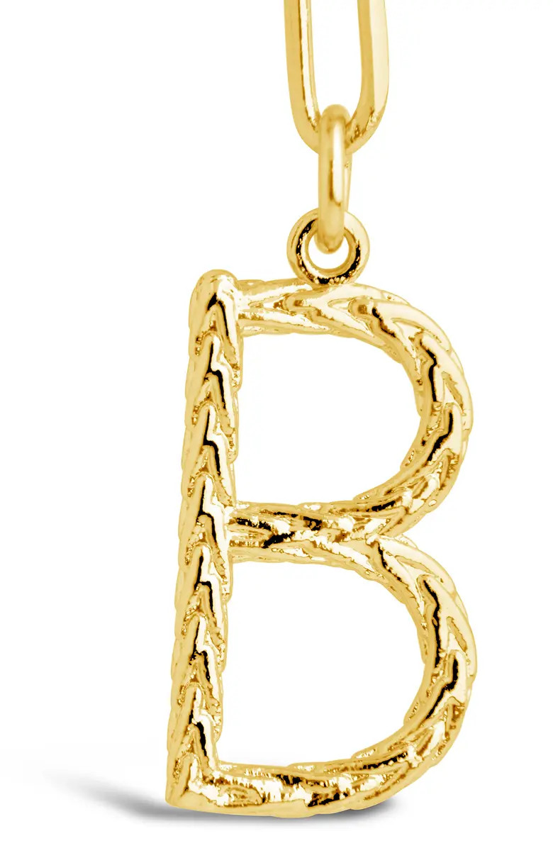 14K Yellow Gold Plated Braided Initial Pendant Necklace | Nordstrom Rack