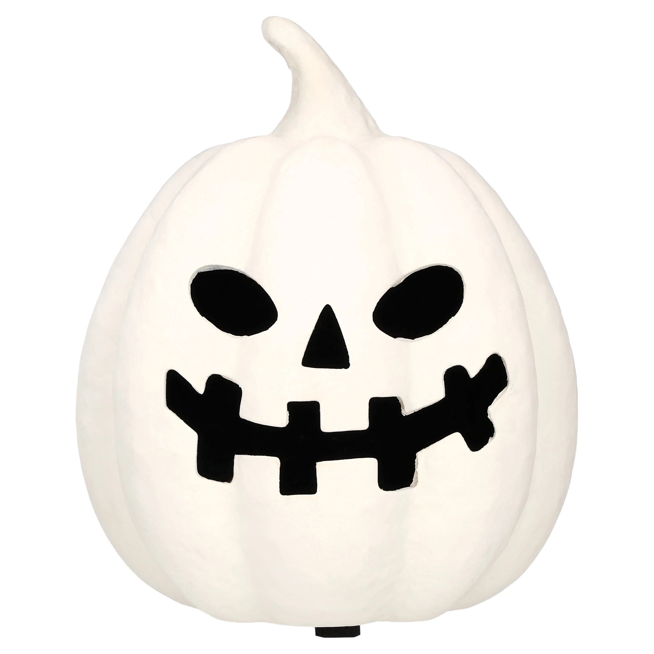 Paper Mache Jack-o'-Lantern Decoration, White, 8.25", Halloween by Way To Celebrate | Walmart (US)