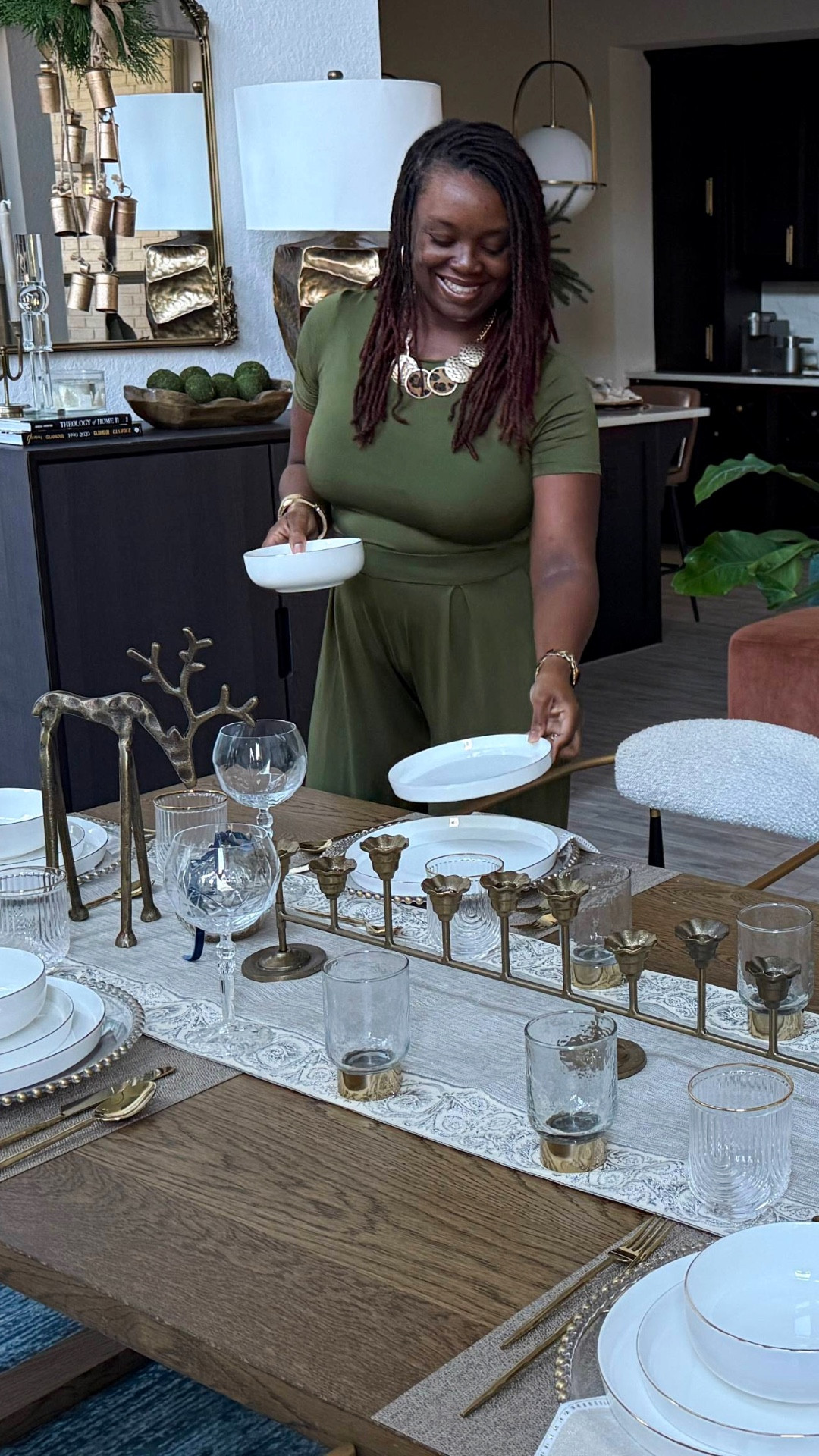Back to decorating for Christmas and the house is already feeling so cozy! 🎄✨ I just dropped a new décor vlog walking you through how I styled our navy + gold living and dining room for the holidays — and everything you see here is linked for you to shop.

From the dishware and flatware to the mantel accents, tree décor, and all the little details that make the space feel luxe but warm… it’s all saved right here in this post. Tap to shop your favorites and recreate the look in your own home!

Don’t forget to save this for inspo — the holiday content is officially rolling in! 🎁✨

#LTKHoliday #LTKSeasonal #LTKHome