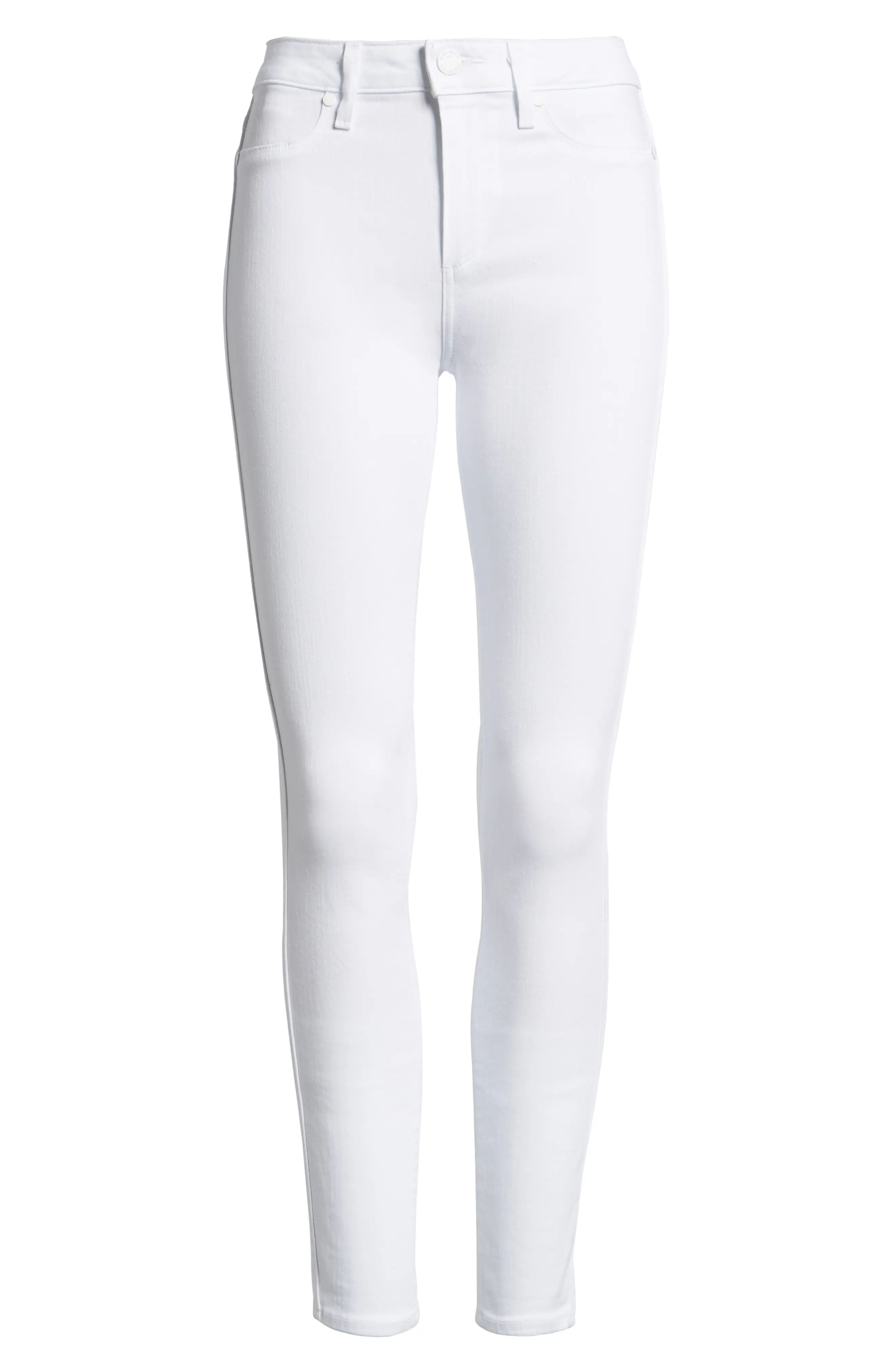 Paige Denim Hoxton High Waist Skinny Jeans (Ultra White) | Nordstrom