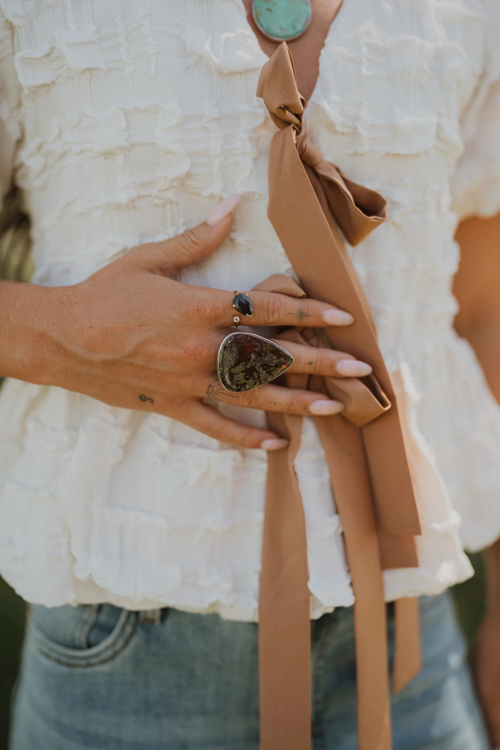 Rosewood Ring | Dragon Blood | Goldie Lew Jewelry, LLC