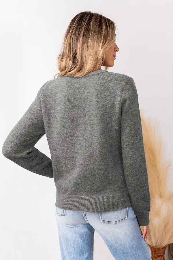 Crossed Paths Grey Top | Cupshe US