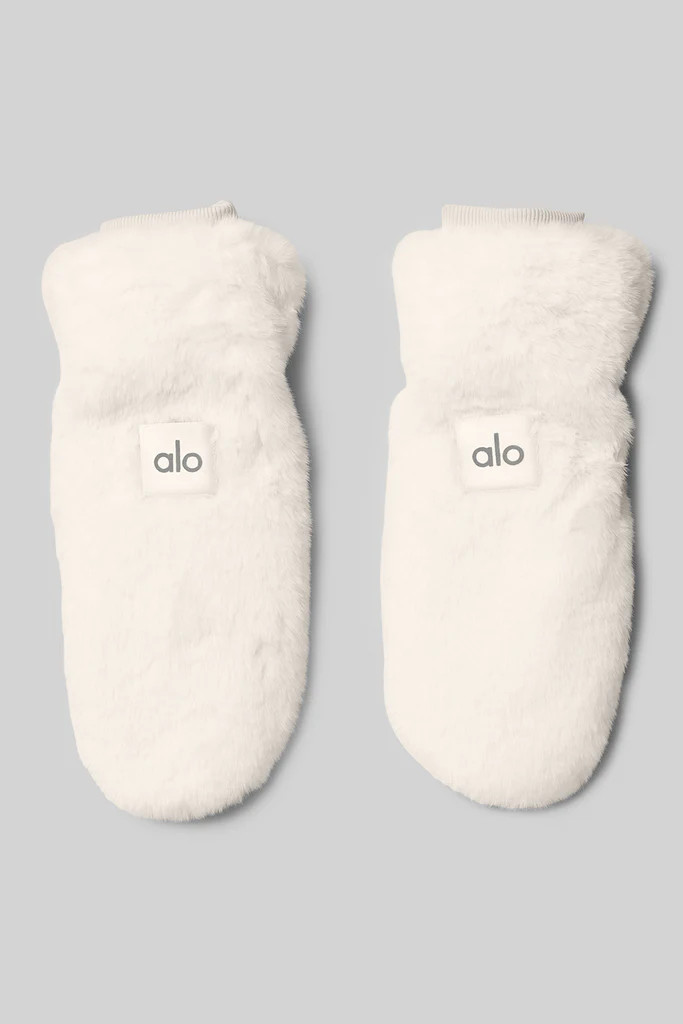 Faux Fur Mittens - Ivory | Alo Yoga (US)